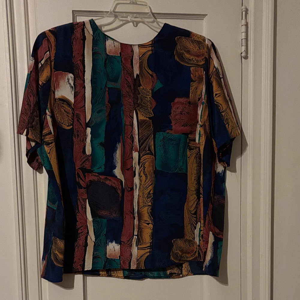 Caviar Artistic Print Blouse